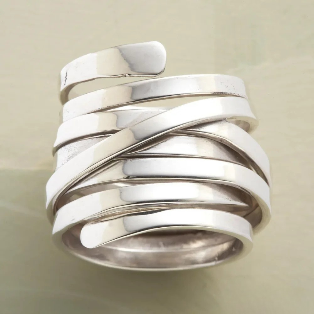 Apollo™ | Anillo de Capa de Plata Gruesa