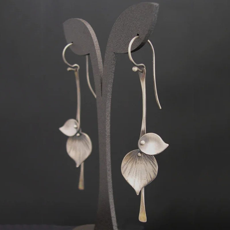 SilvLeaf™ | Pendientes de Plata Vintage