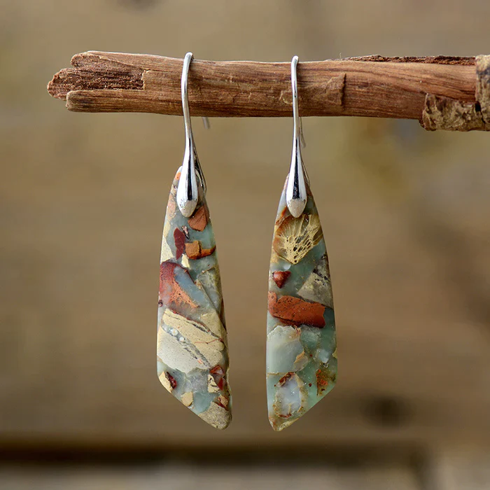 Terra™ | Pendientes de Piedra Natural Vintage