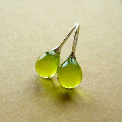 Chic™ | Pendientes de Cristal Vintage Oliva