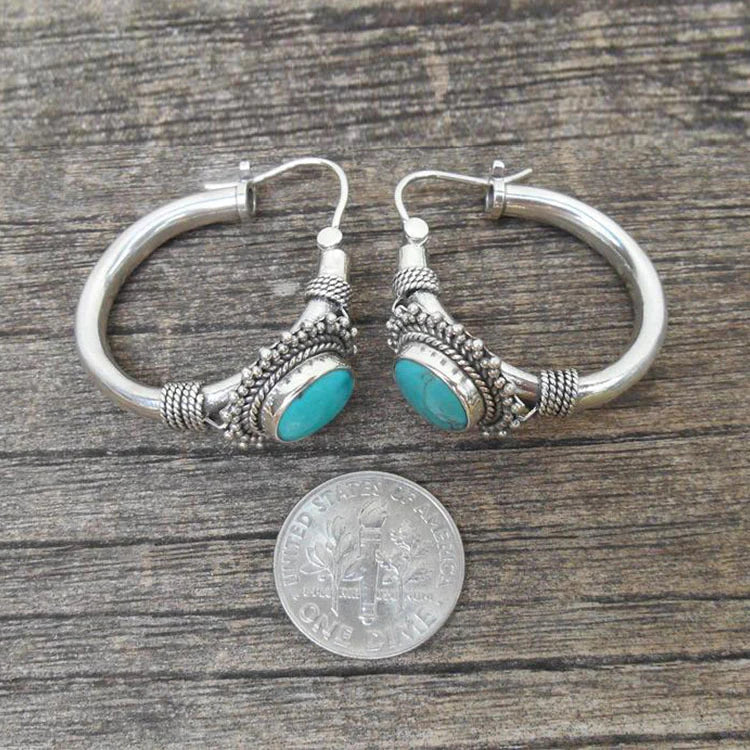 Chic™ | Pendientes Retro Turquesa