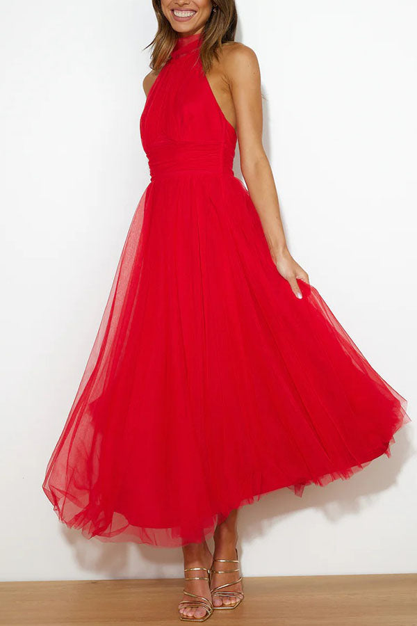 Phoebe™ – Halter Midi Dress