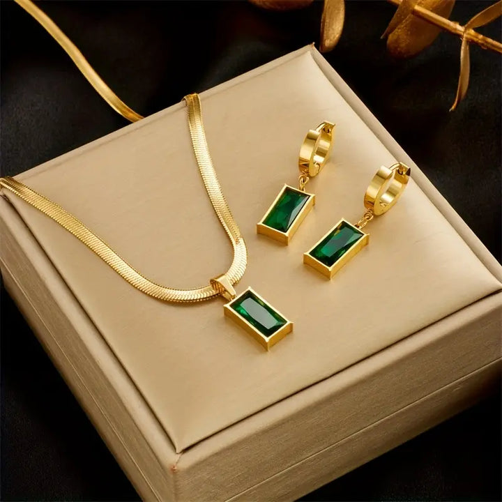 Lunara™ | Conjunto de Joyería de Oro