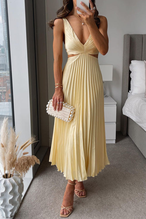 Zoe™ - Pleated Maxi Dress