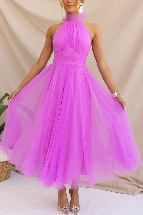 Phoebe™ – Halter Midi Dress