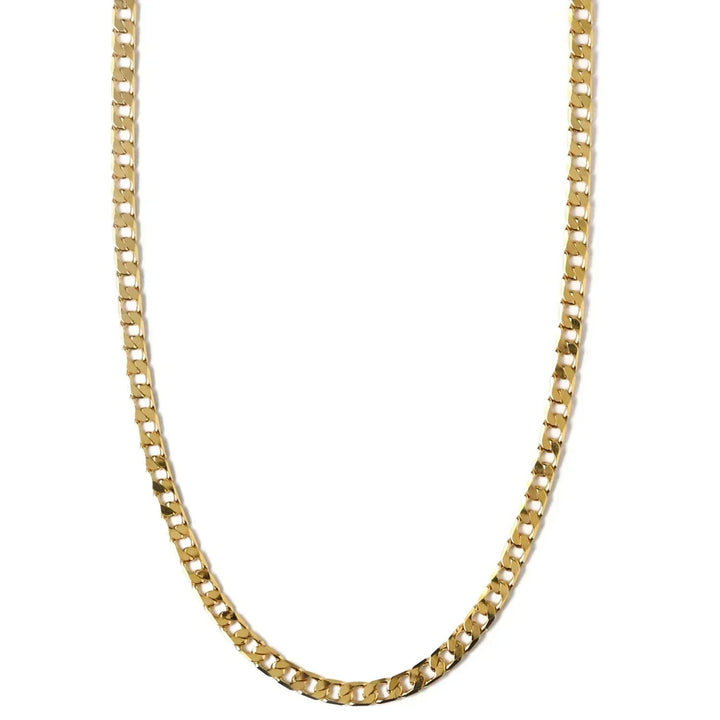 Vero™ | Collar de cadena curb de eslabones planos en oro