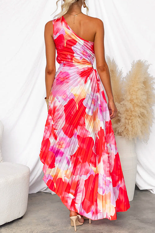 Kacie™- PLEATED ONE-SHOULDER DRESS