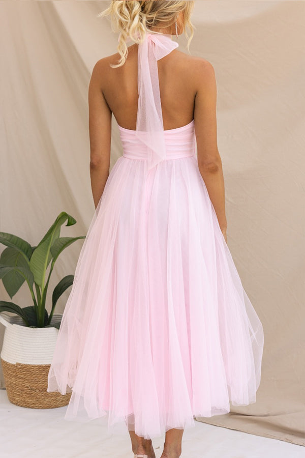 Phoebe™ – Halter Midi Dress