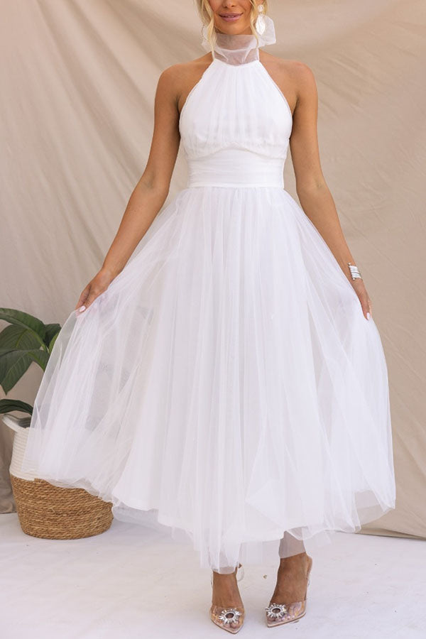 Phoebe™ – Halter Midi Dress