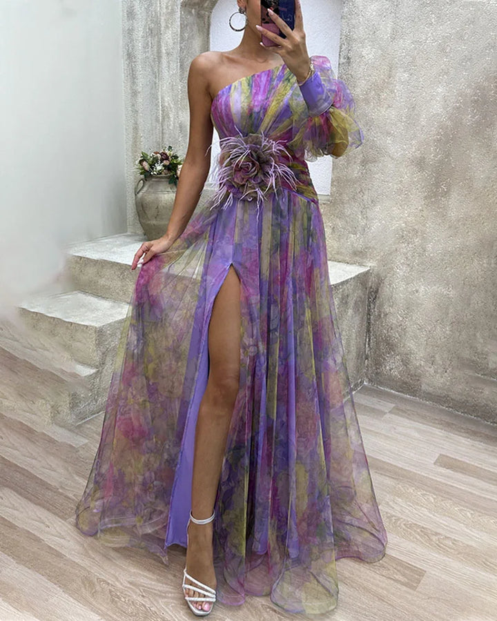 Juliet™ – One-Shoulder Floral Dress