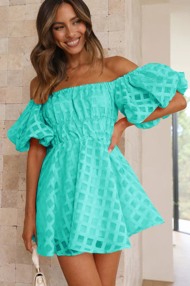 Evie™ – Puff Sleeve Mini Dress