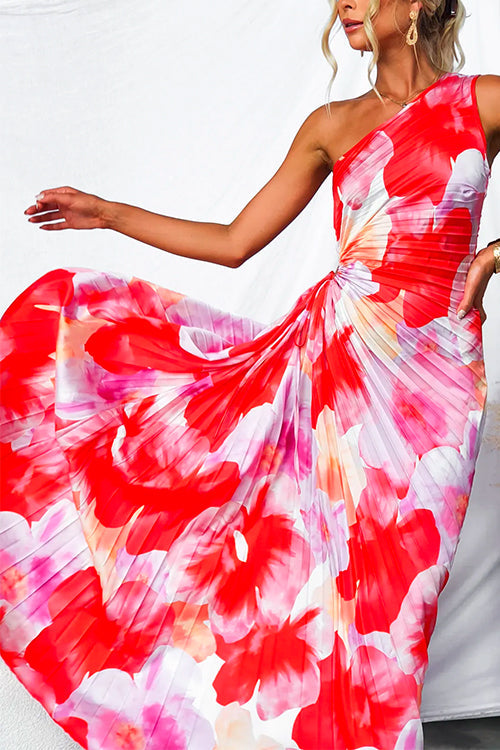 Kacie™- PLEATED ONE-SHOULDER DRESS