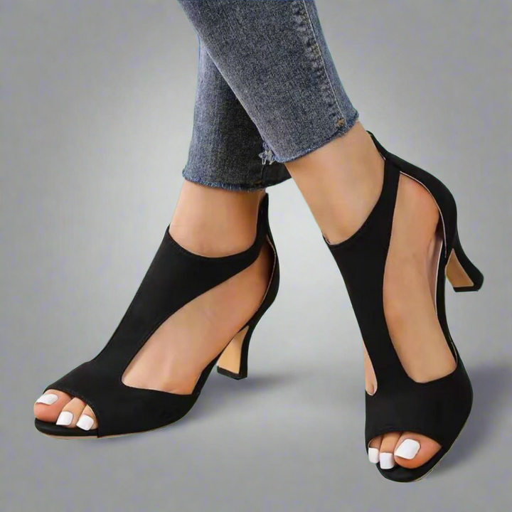 Amara™ – Premium Stiletto Sandals with Zip Closure