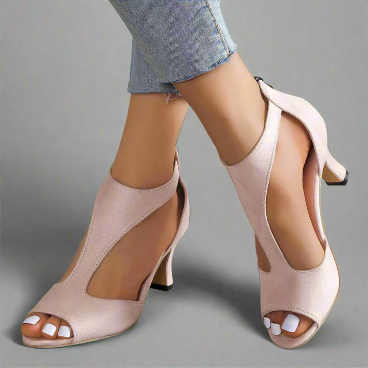 Amara™ – Premium Stiletto Sandals with Zip Closure