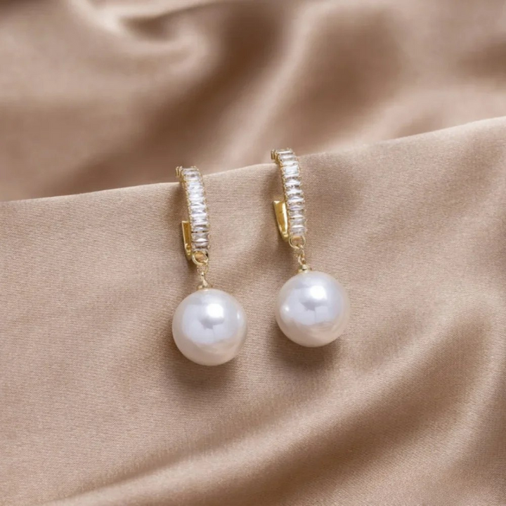 Isla™ | Pendientes de Perla y Circonio de Lujo