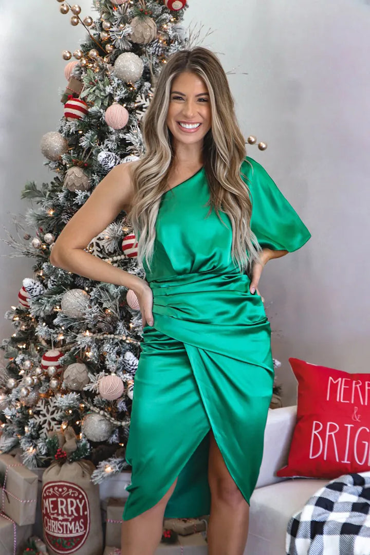 Emma™ – One-Shoulder Midi Dress