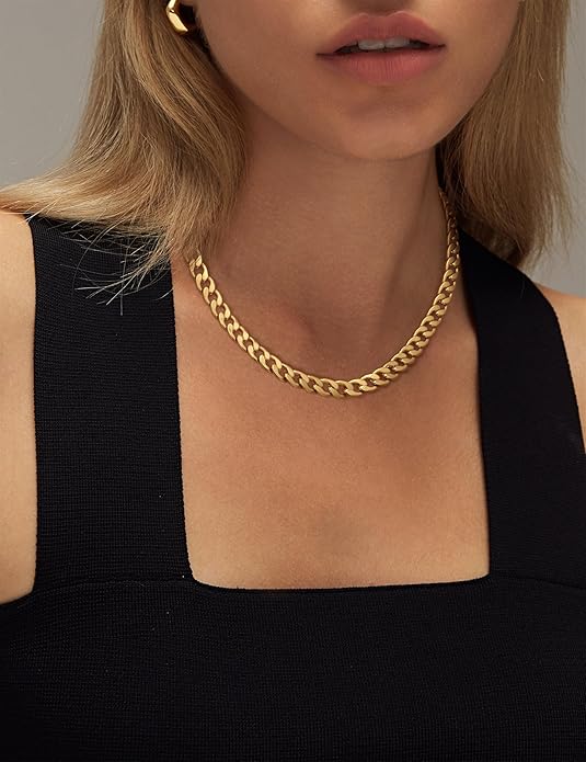Cavaro™ | Collar Cubano Grueso de Oro