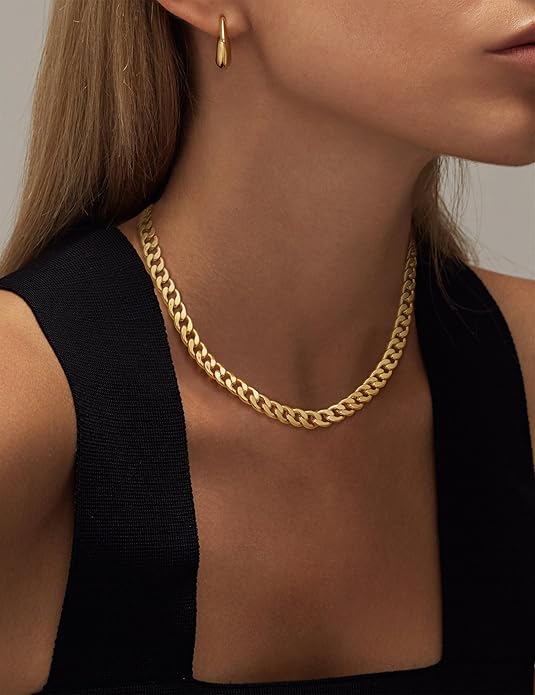 Cavaro™ | Collar Cubano Grueso de Oro