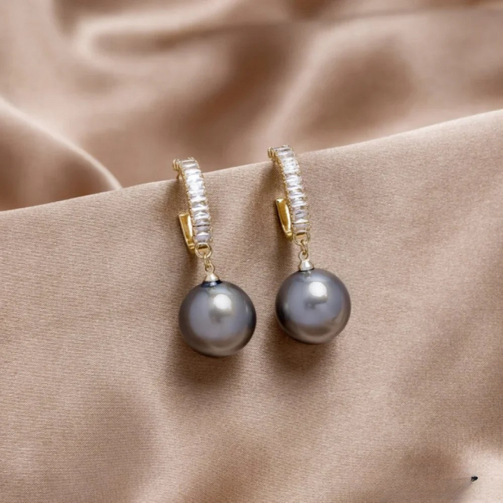 Isla™ | Pendientes de Perla y Circonio de Lujo