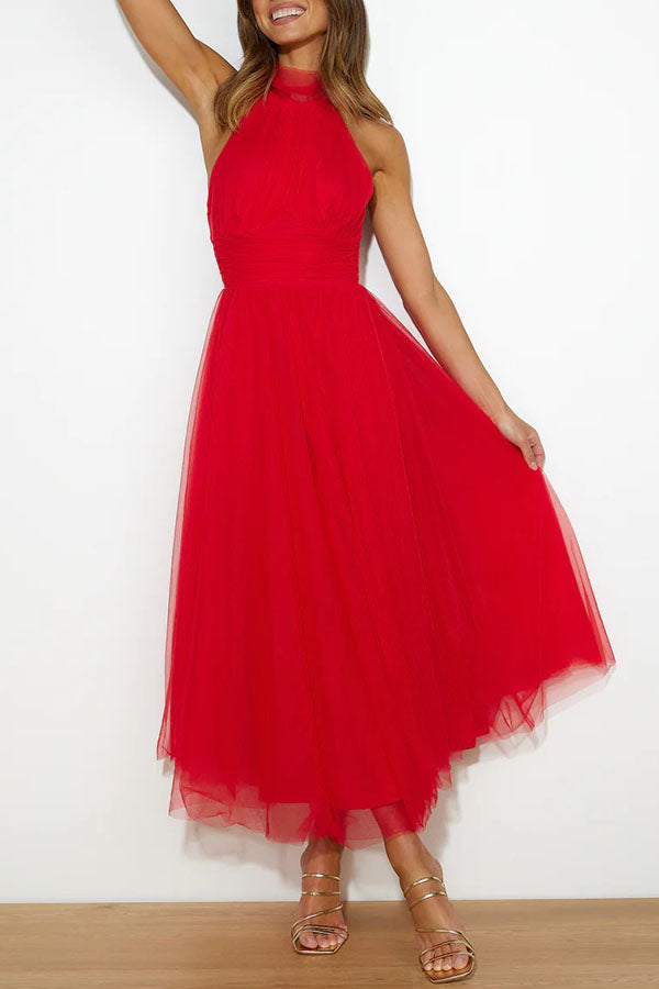 Phoebe™ – Halter Midi Dress