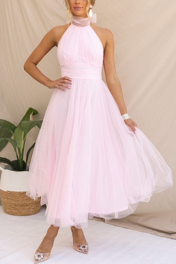 Phoebe™ – Halter Midi Dress