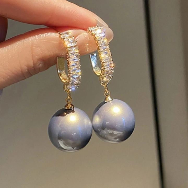 Isla™ | Pendientes de Perla y Circonio de Lujo
