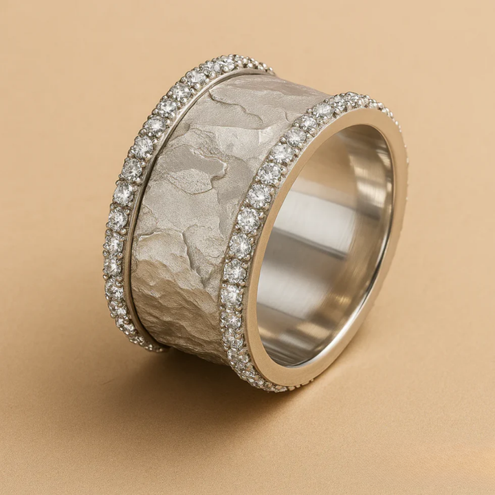 Lina™ | Anillo de Zirconia Plateado Vintage para Mujeres