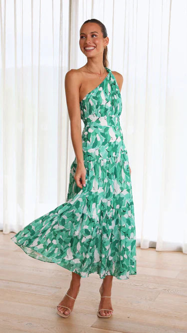 Eliza™ ONE-SHOULDER FLORAL DRESS