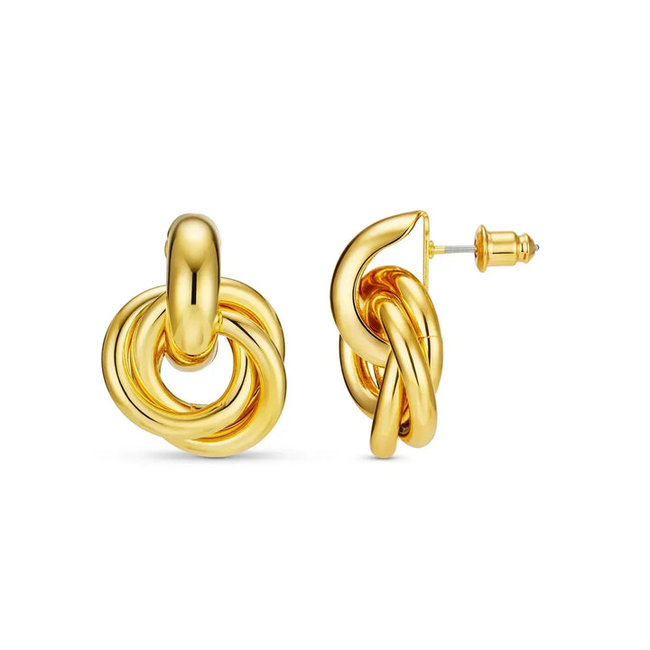 Interlock™ | Pendientes Declarativos de Oro