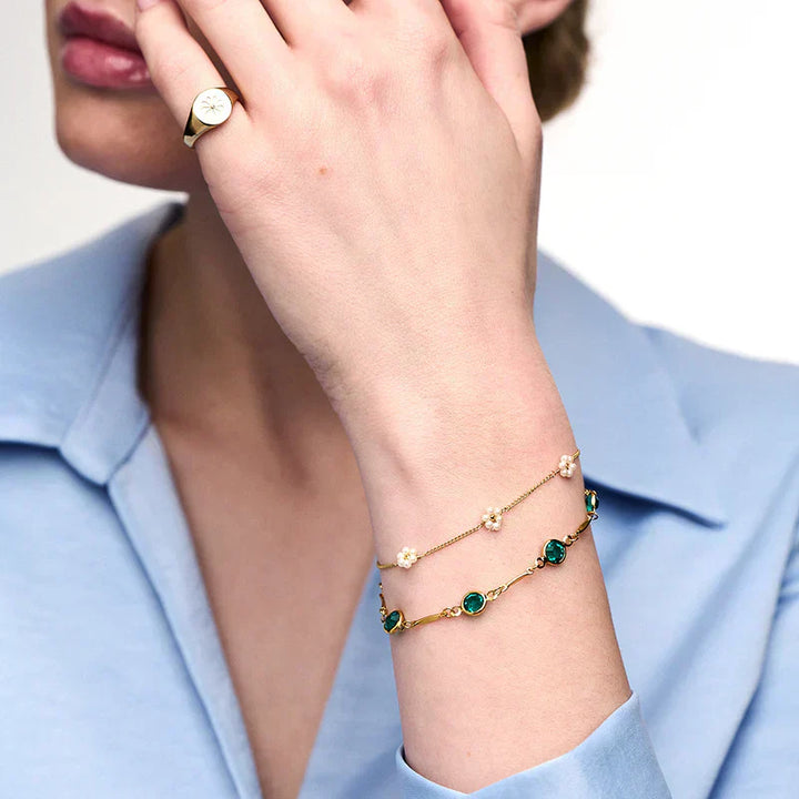 Emeralda™ | Pulsera de Cadena de Oro