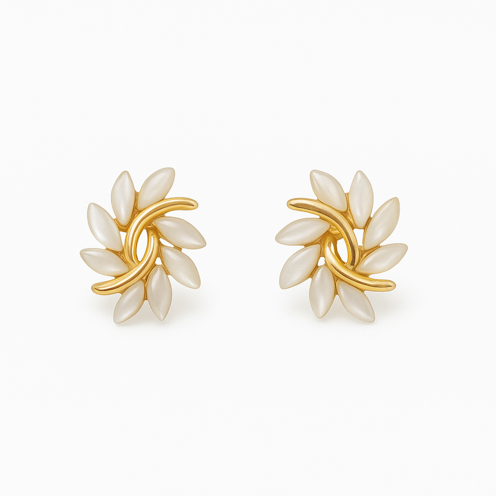 Lila™ | Pendientes Elegantes de Ópalo Blanco para Mujeres