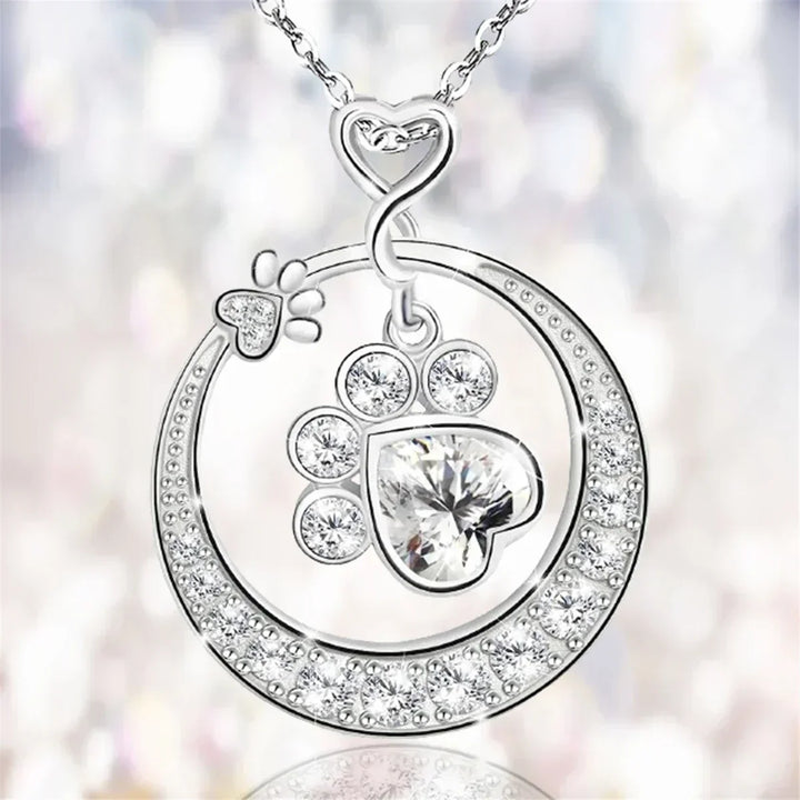 Seaton™ | Collar de Patas de Plata con Zirconia