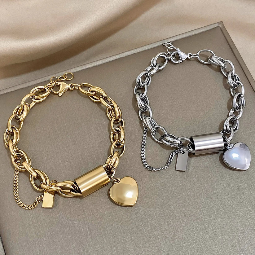Heartened™ | Pulsera Gruesa de Oro