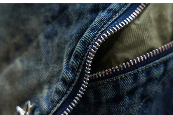 Laurent™ | Denim Bel Lastiği Olan Baggy Pantolon