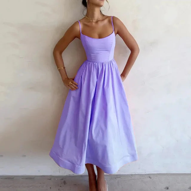 Isla™ SCOOP-NECK STRAPPY DRESS