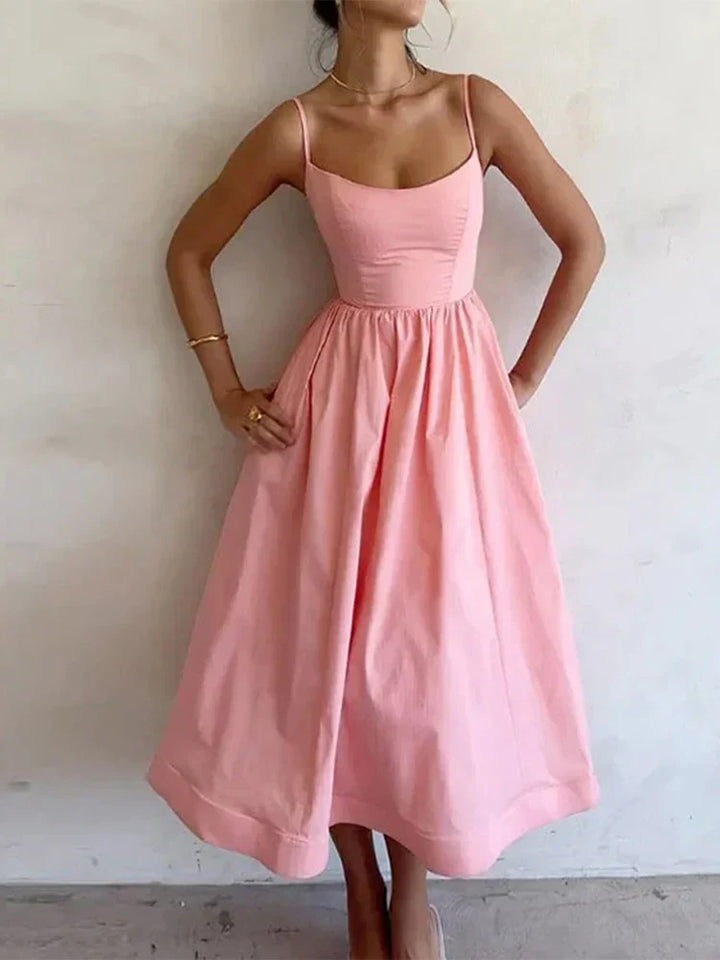 Isla™ SCOOP-NECK STRAPPY DRESS