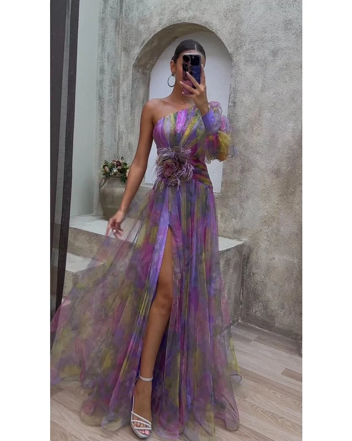 Juliet™ – One-Shoulder Floral Dress
