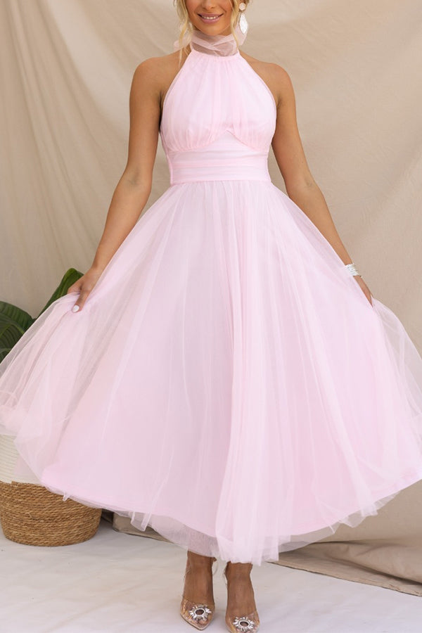 Phoebe™ – Halter Midi Dress