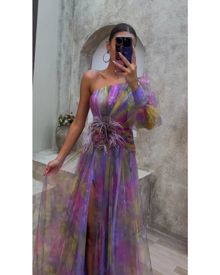 Juliet™ – One-Shoulder Floral Dress