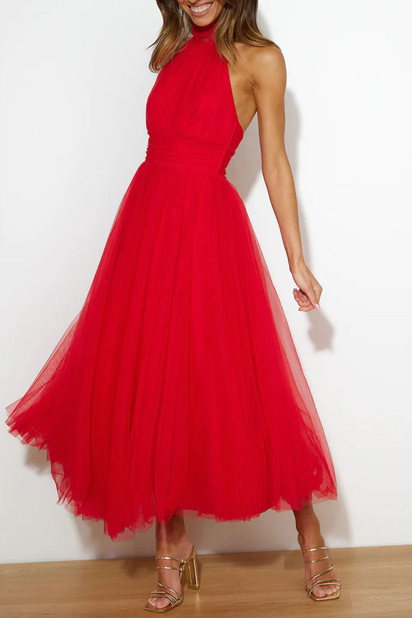 Phoebe™ – Halter Midi Dress