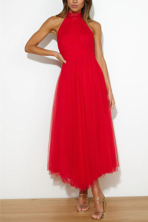 Phoebe™ – Halter Midi Dress