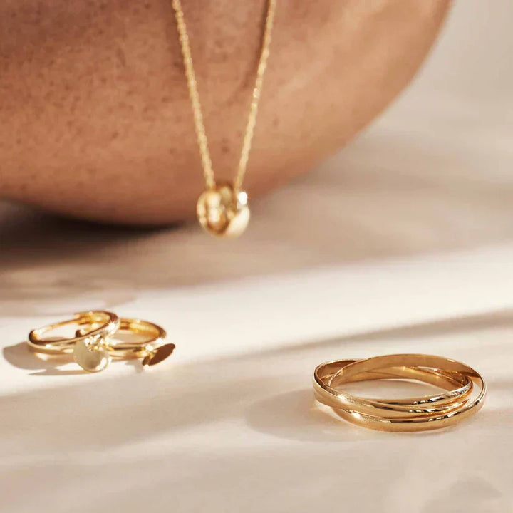 Lena™ | Anillo Trielle Dorado
