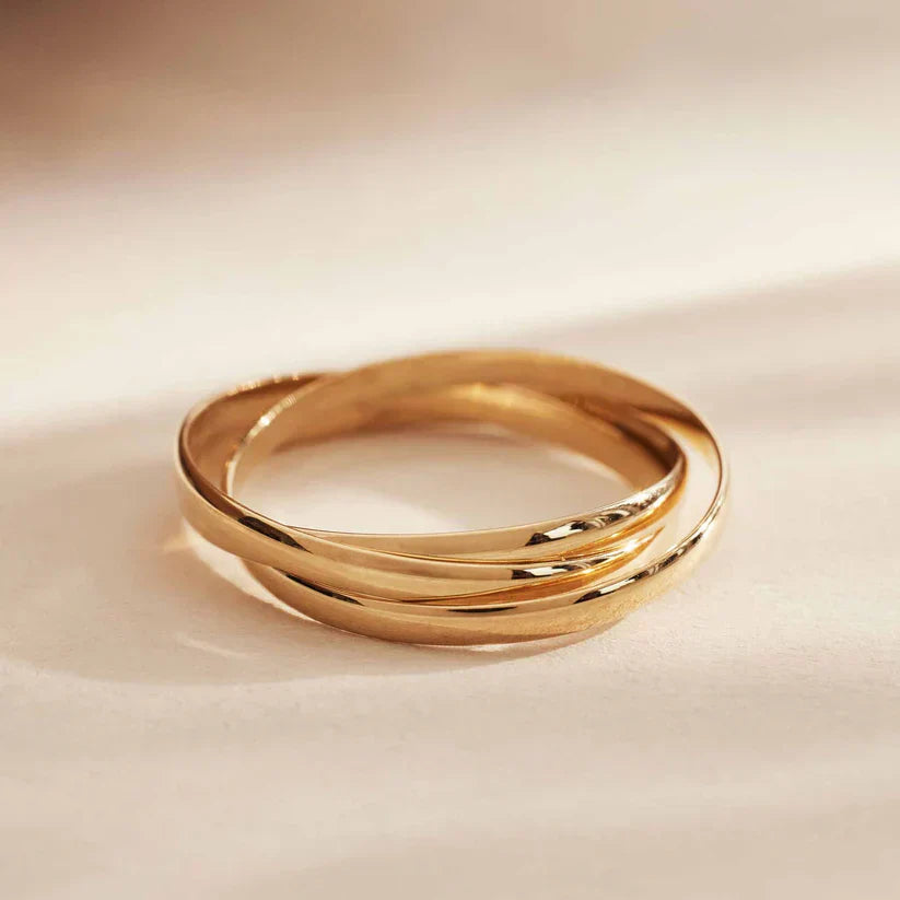 Lena™ | Anillo Trielle Dorado