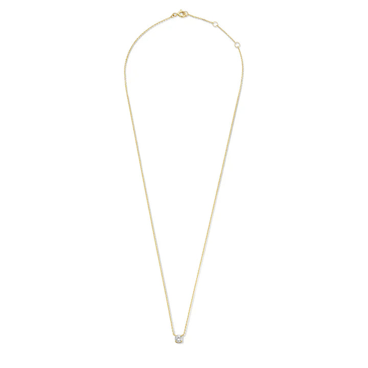Clea™ | Collar de Piedra Moissanita Dorada