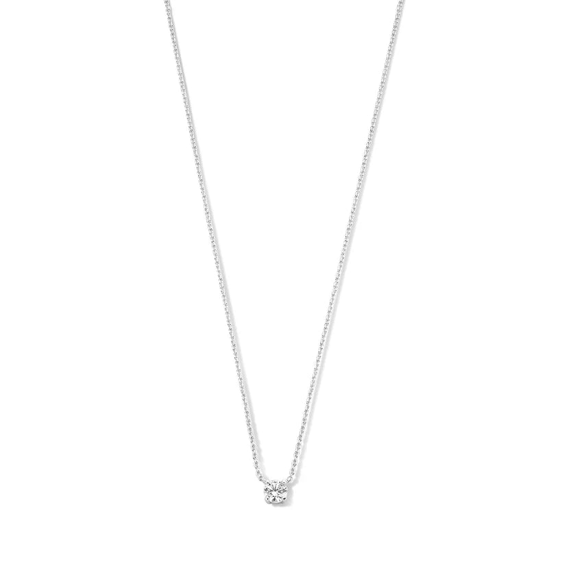 Clea™ | Collar de Piedra Moissanita Dorada