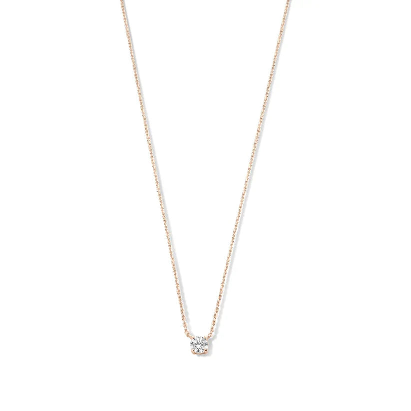 Clea™ | Collar de Piedra Moissanita Dorada