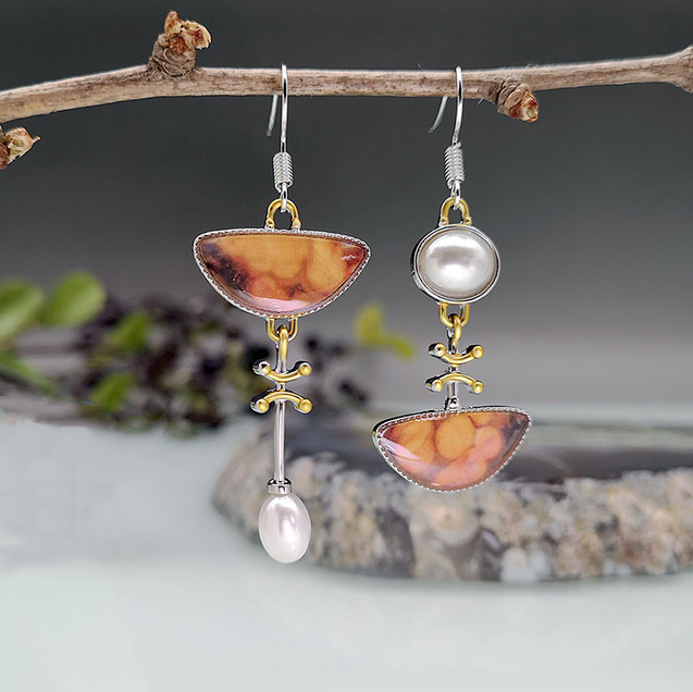 Elodi™ | Pendientes Retro Naranjas