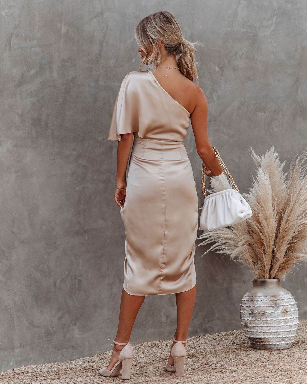 Emma™ – One-Shoulder Midi Dress