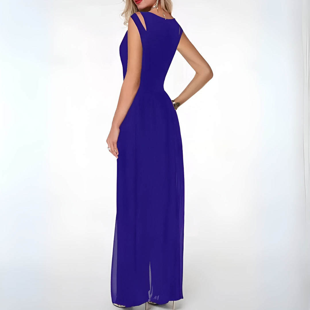 Chloe™ – Sleeveless Flared Jumpsuit