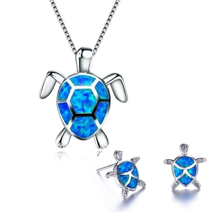 OpalWave™ | Conjunto de Joyería de Tortuga Marina
